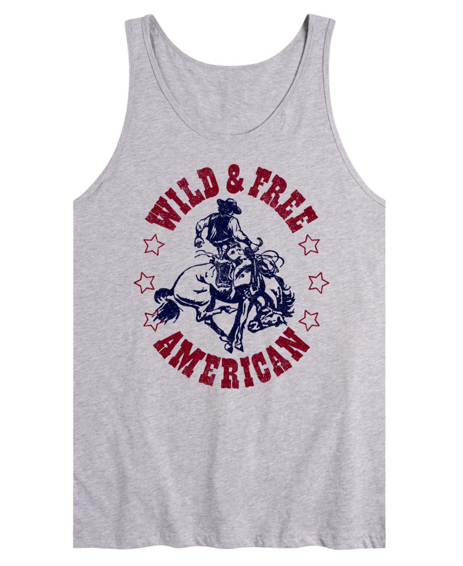 Men's Wild And Free American Sleeveless Graphic Tank Top