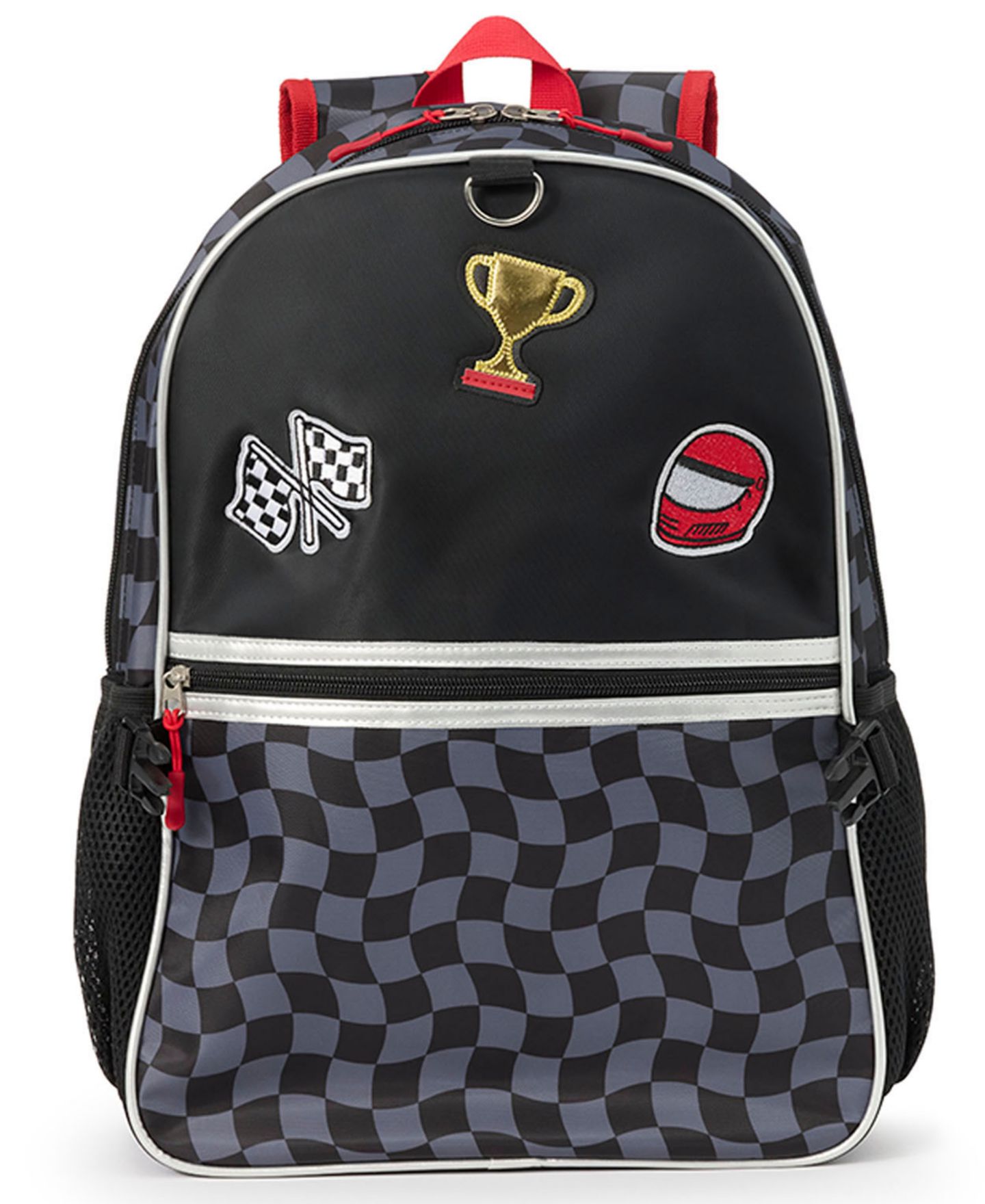 Сумки Extreme Nation Checkered Board Graphic Backpack, Lunch Bag and Headphone, 3-Piece Set для мальчиков, цвет: Чёрный / Серый — фото 4