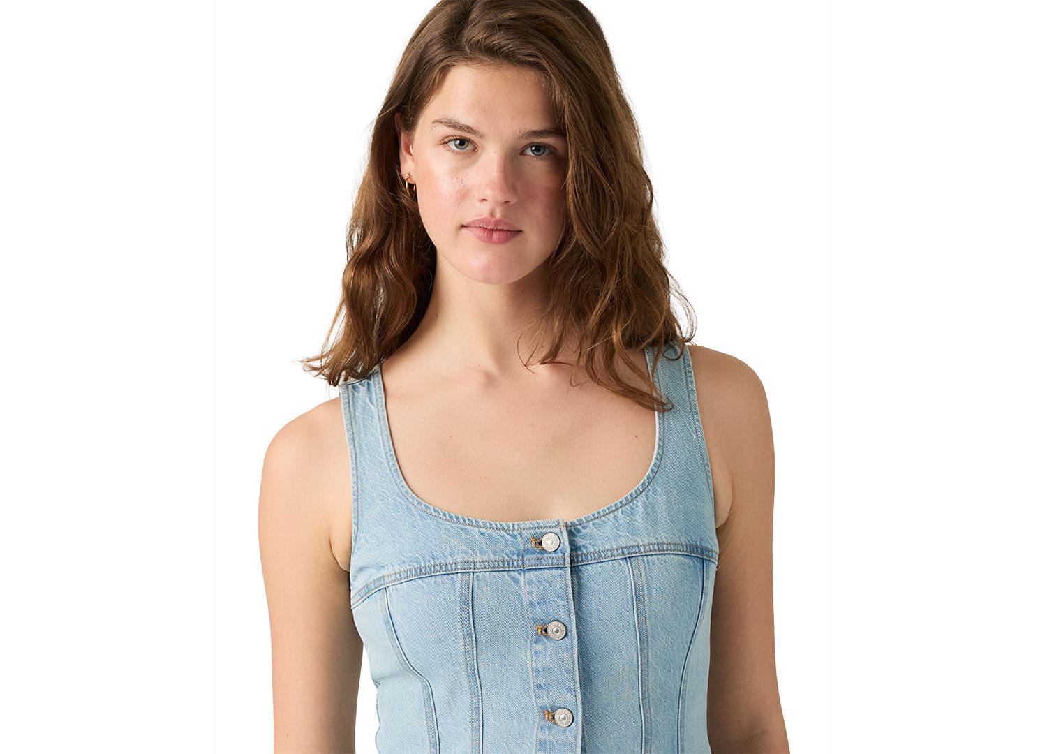 Plus Size Audra Square Neck Mini Tank Dress