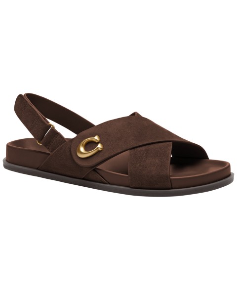 Женские сандалии COACH Women's Sculpted C Criss Cross Round Toe Sandals