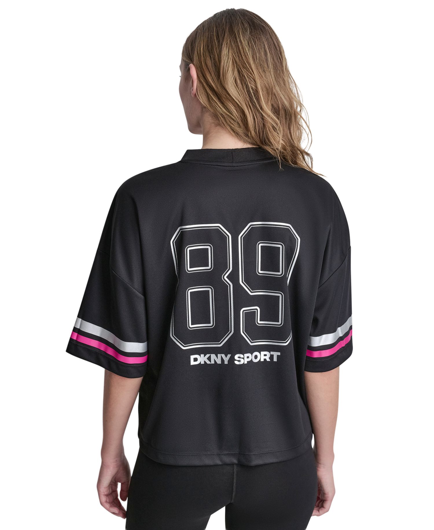 Women's Varsity Rhinestone V-Neck Sports Jersey
