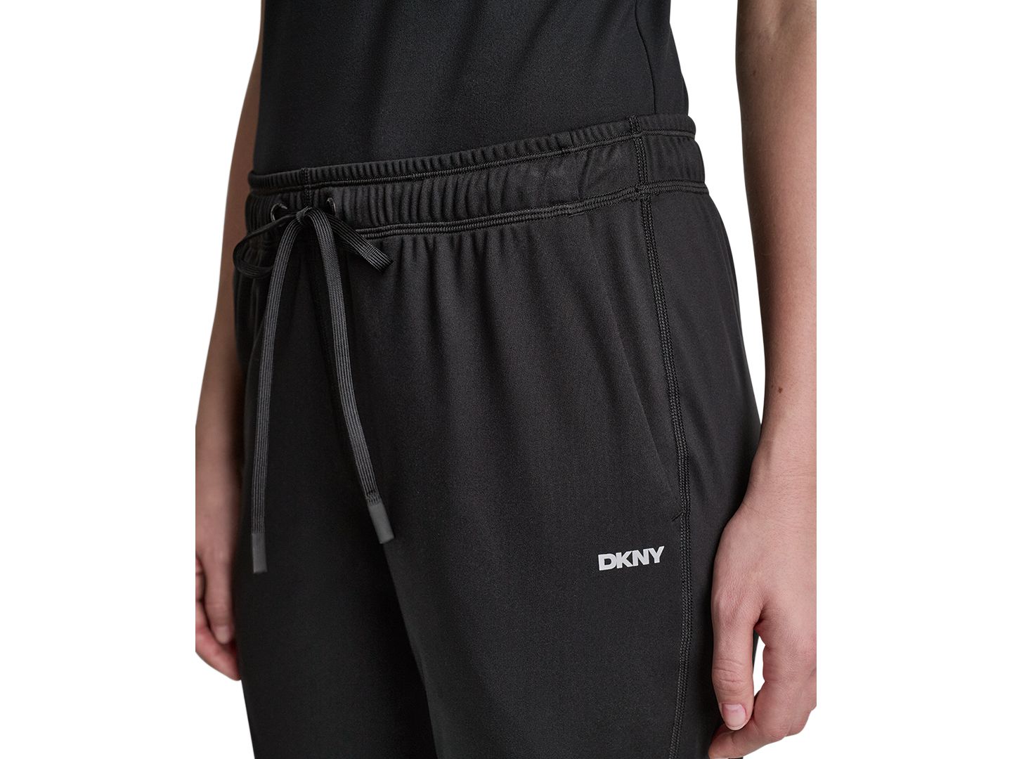Женские брюки DKNY Sport Balance Compression 2.0 Mid-Rise, цвет: Чёрный — фото 4