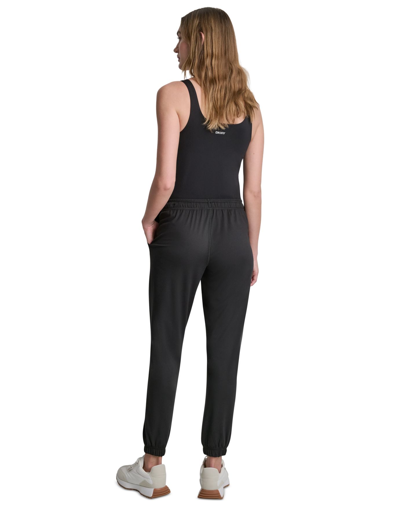 Женские брюки DKNY Sport Balance Compression 2.0 Mid-Rise, цвет: Чёрный — фото 6