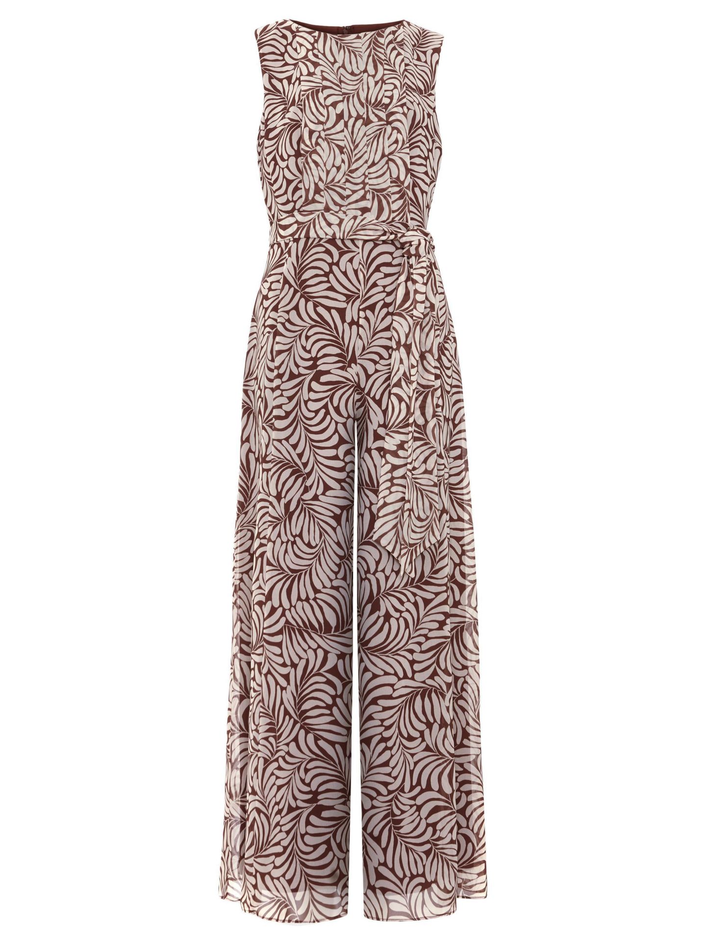 Женский комбинезон Phase Eight Janine Leaf Sleeveless Jumpsuit, цвет: Ржавый / Медный — фото 2