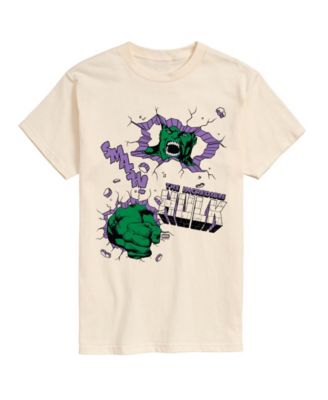 Men's The Hulk Punch Wall Short-Sleeve Graphic T-Shirt