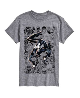 Men's Spider-Man Lineart Characters Short-Sleeve Graphic T-Shirt