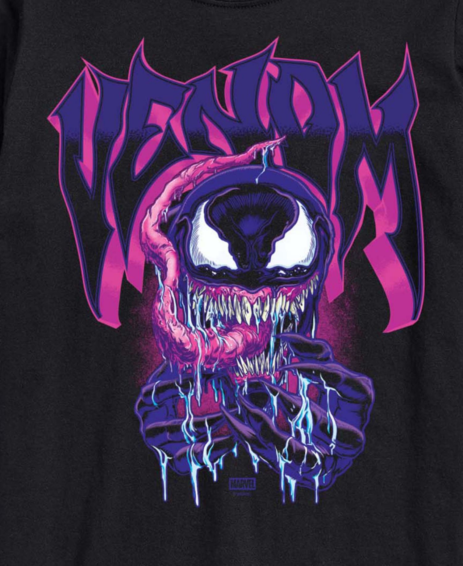 Men's Venom Logo Smile Short-Sleeve Graphic T-Shirt