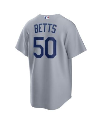 Nike Men's Mookie Betts Gray Los Angeles Dodgers Road Replica