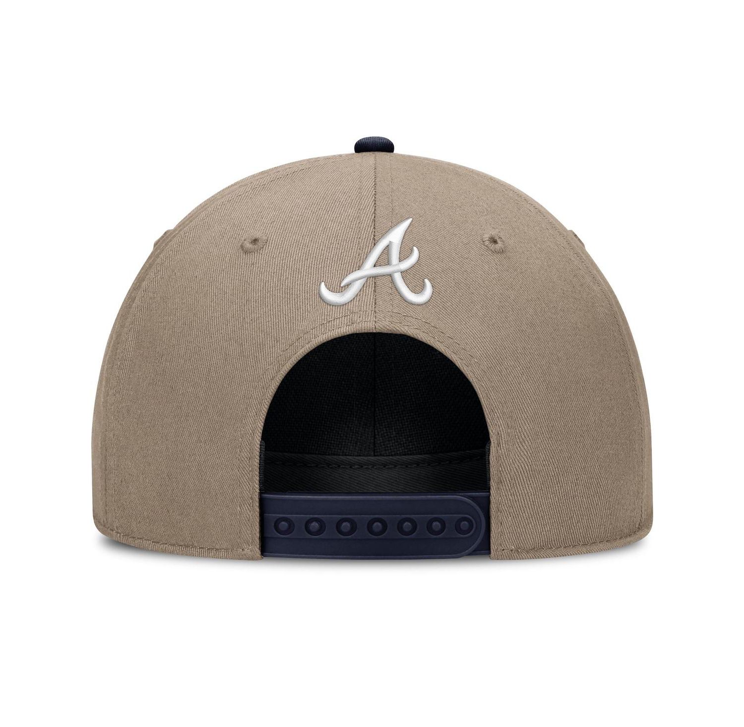 Men's Khaki Atlanta Braves Father's Day Rope Rise Adjustable Hat
