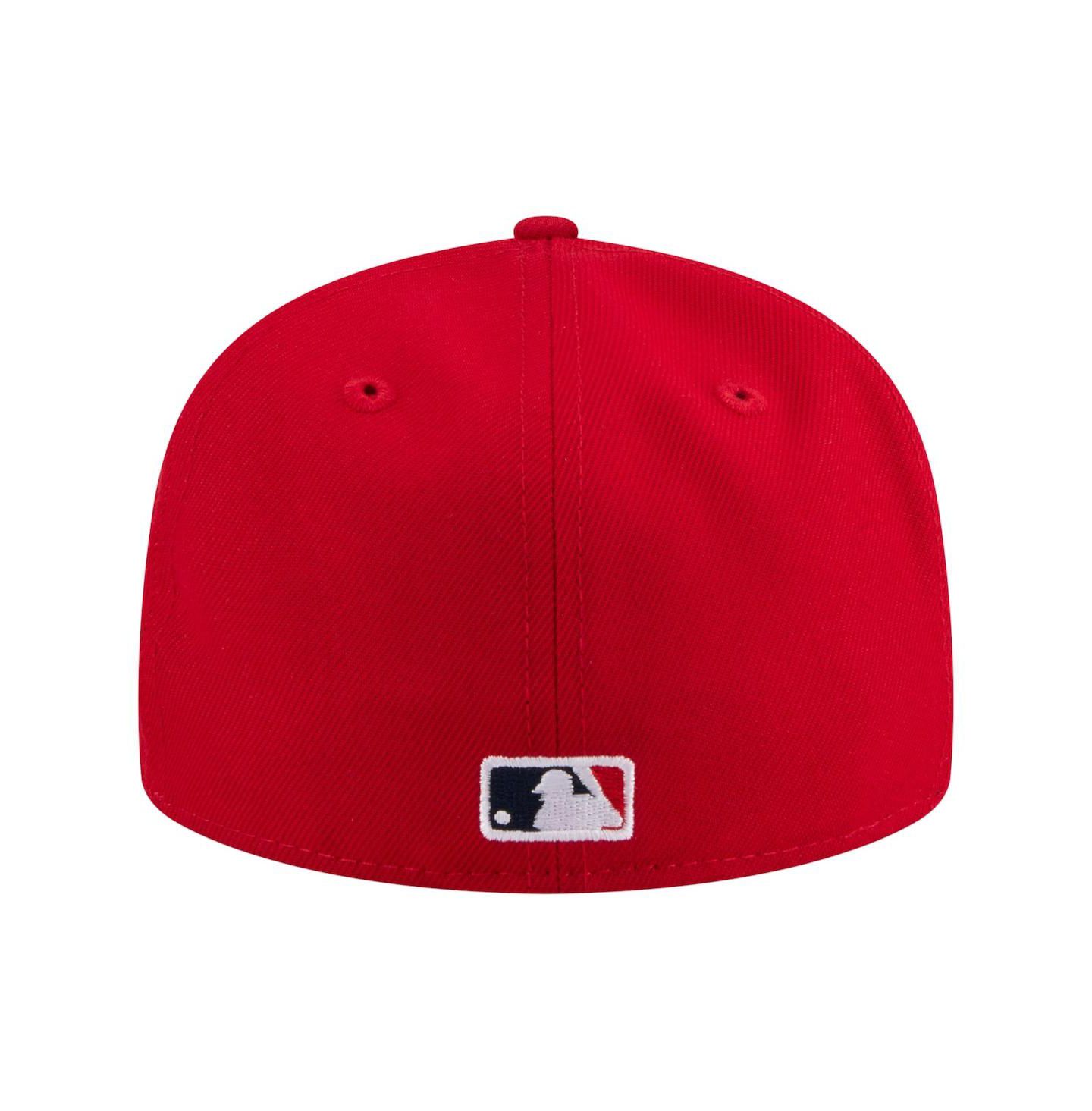Мужская кепка New Era Red St. Louis Cardinals Hidden Hit 59FIFTY Fitted Hat — фото 4
