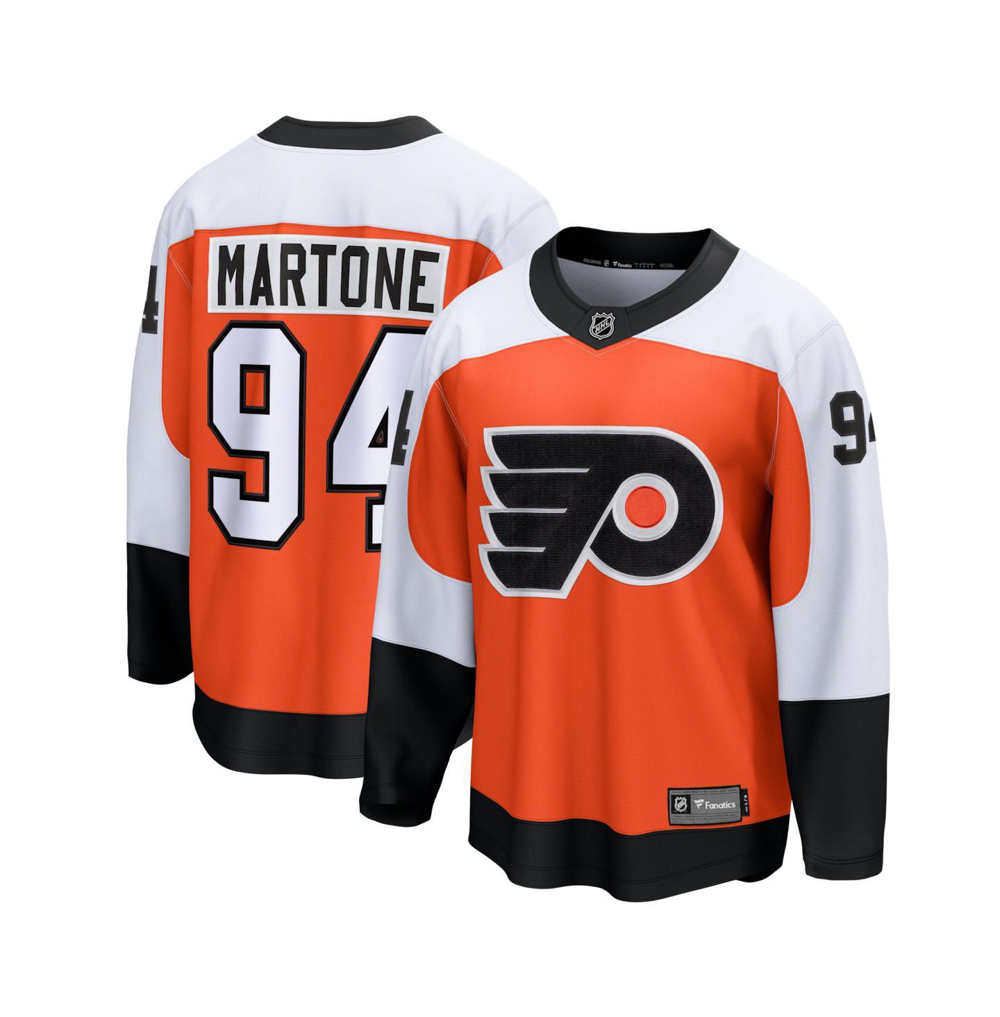 Мужской топ Fanatics Porter Martone Orange Philadelphia Flyers Breakaway Jersey — фото 1