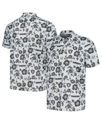 Men's Silver Las Vegas Raiders Pua Performance Polo Shirt