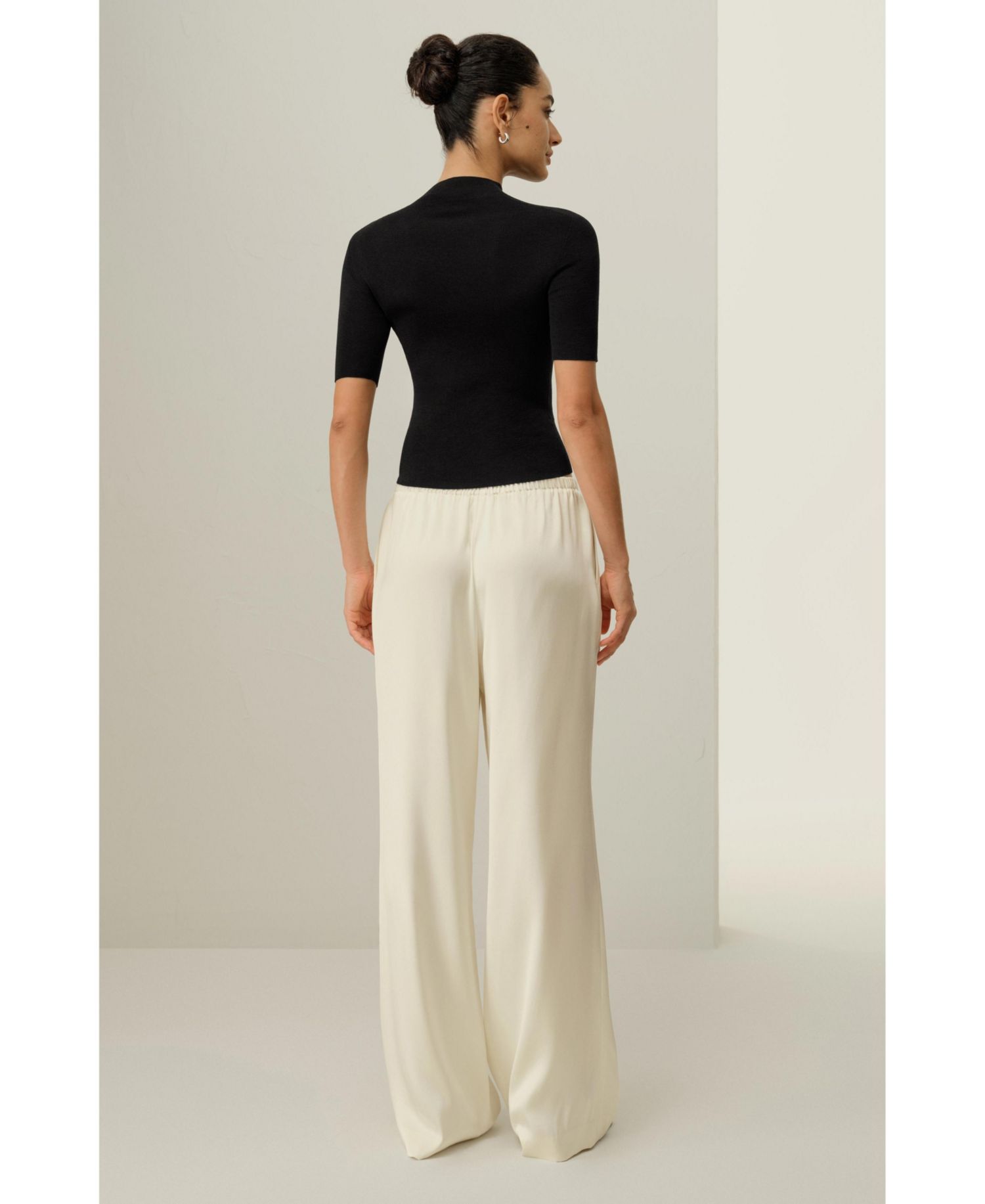 Women's Double-Faced Silk Charmeuse Pant