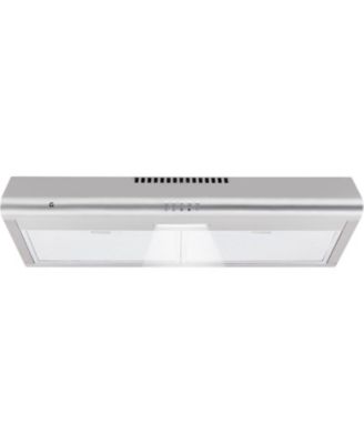 30 Inch 750 CFM Stainless Steel Under Cabinet Range Hood, Ducted/ Ductless Kitchen Vent Hood