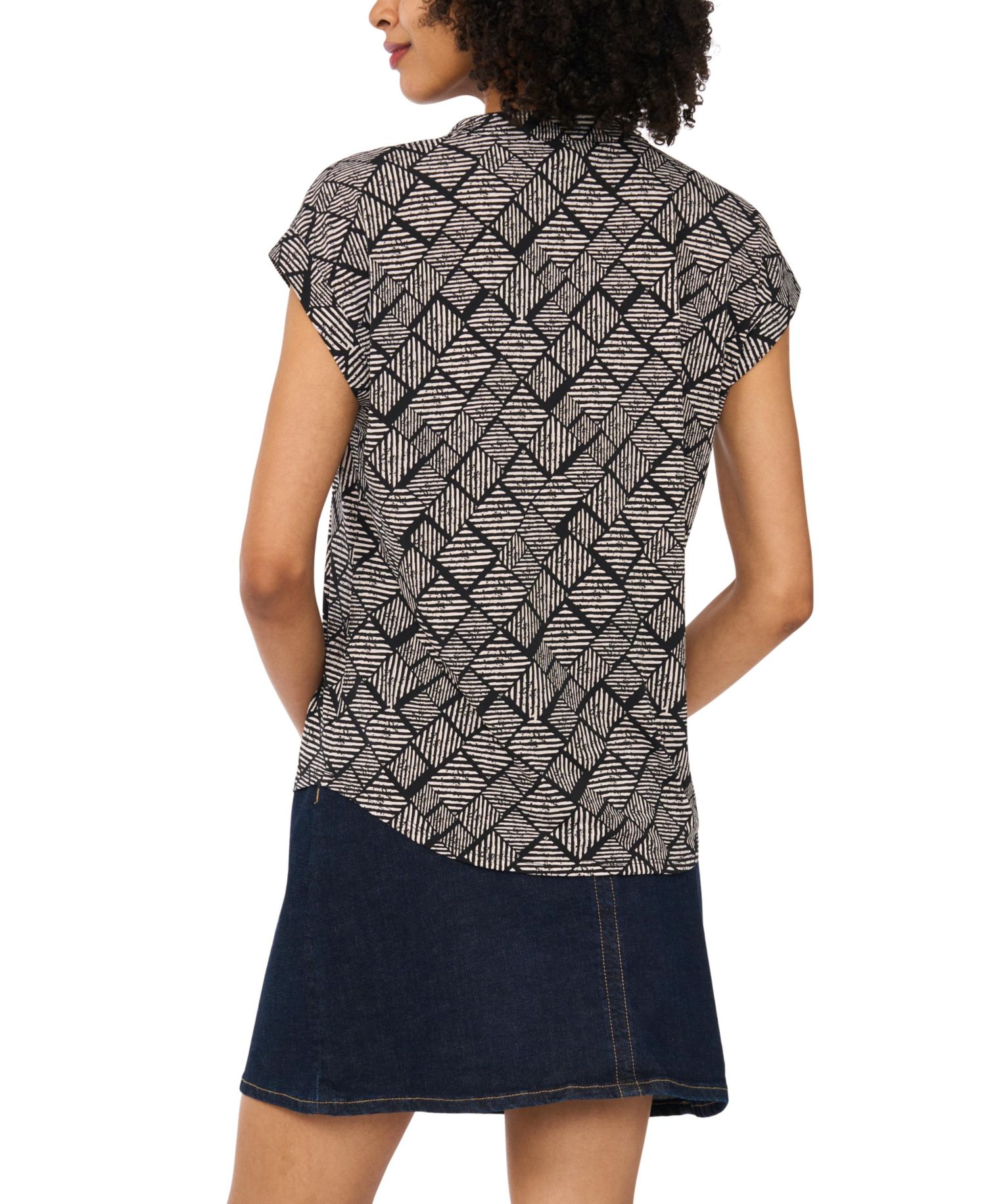 Women's Printed Short-Sleeve Top