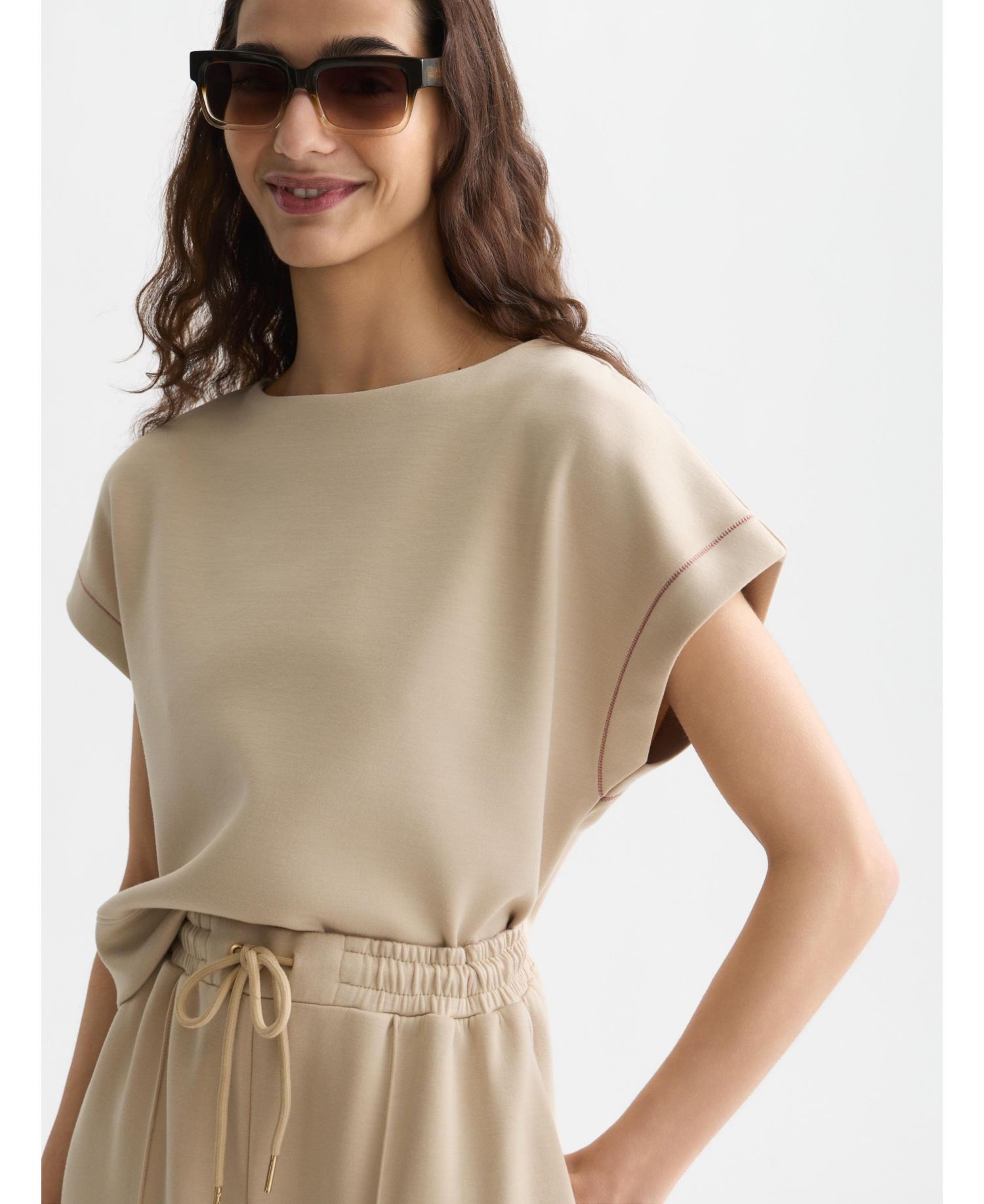 Women's Scotch and Soda Modal Slash Neck Sweatshirt