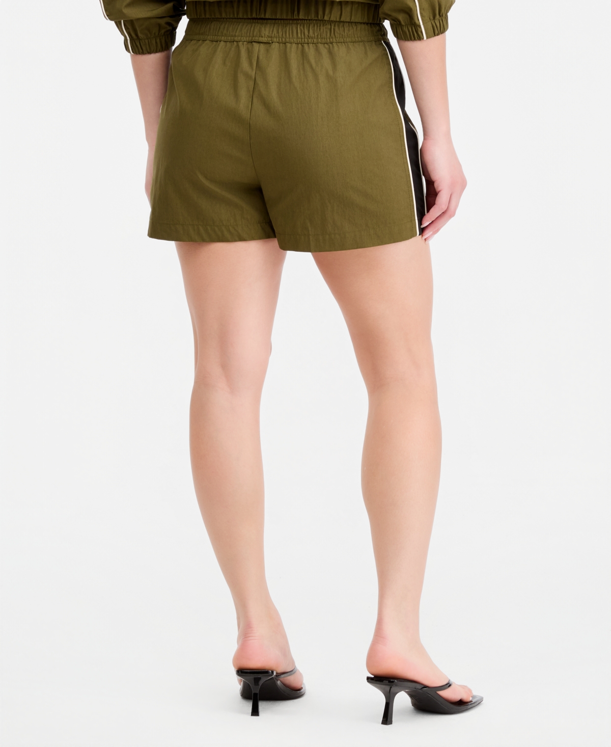 Bar Iii Women's Side-Striped Track Shorts, Macy's Exclusive