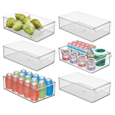 Large Stackable Fridge Bin with Handle
