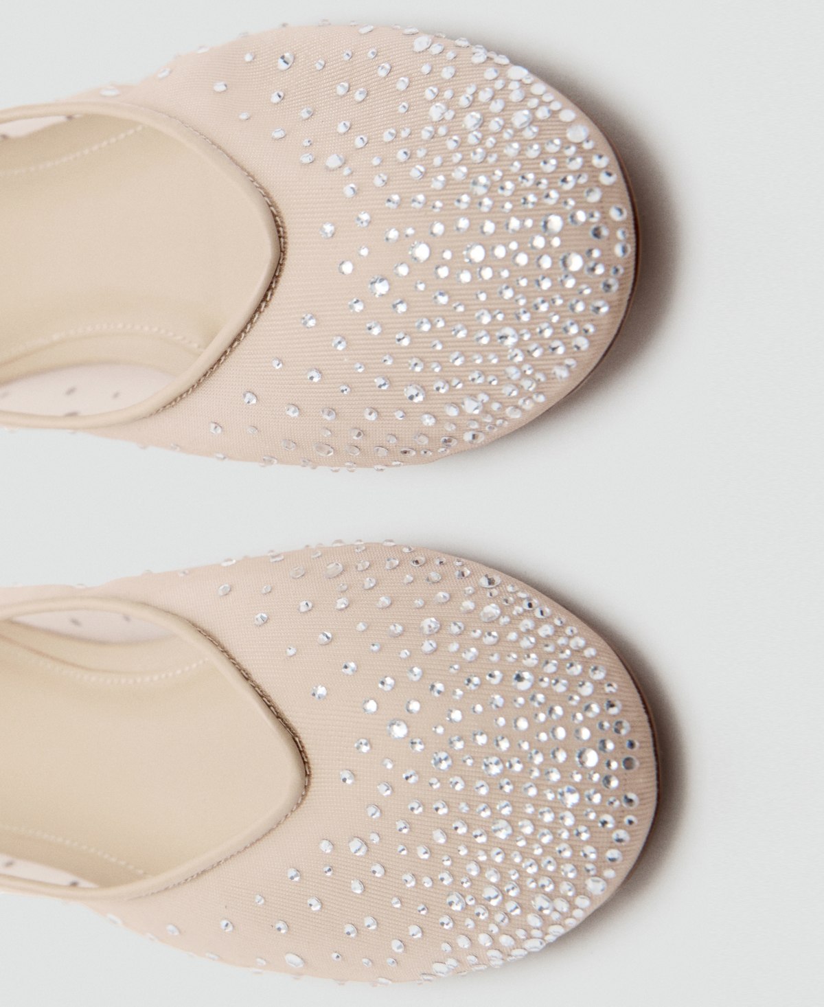 Mango Women's Rhinestone Ballet Flats