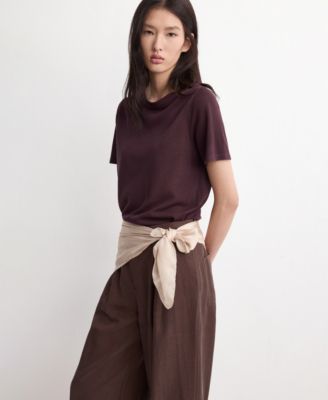 Women's Short-Sleeved Knitted Sweater