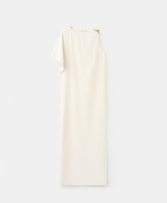 Women's Asymmetrical Sleeves Long Dress