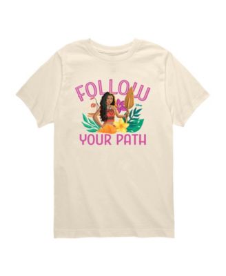 Moana Toddler Boys' 2T-5T Live Action Follow Your Path Short-Sleeve T-Shirt - Cream