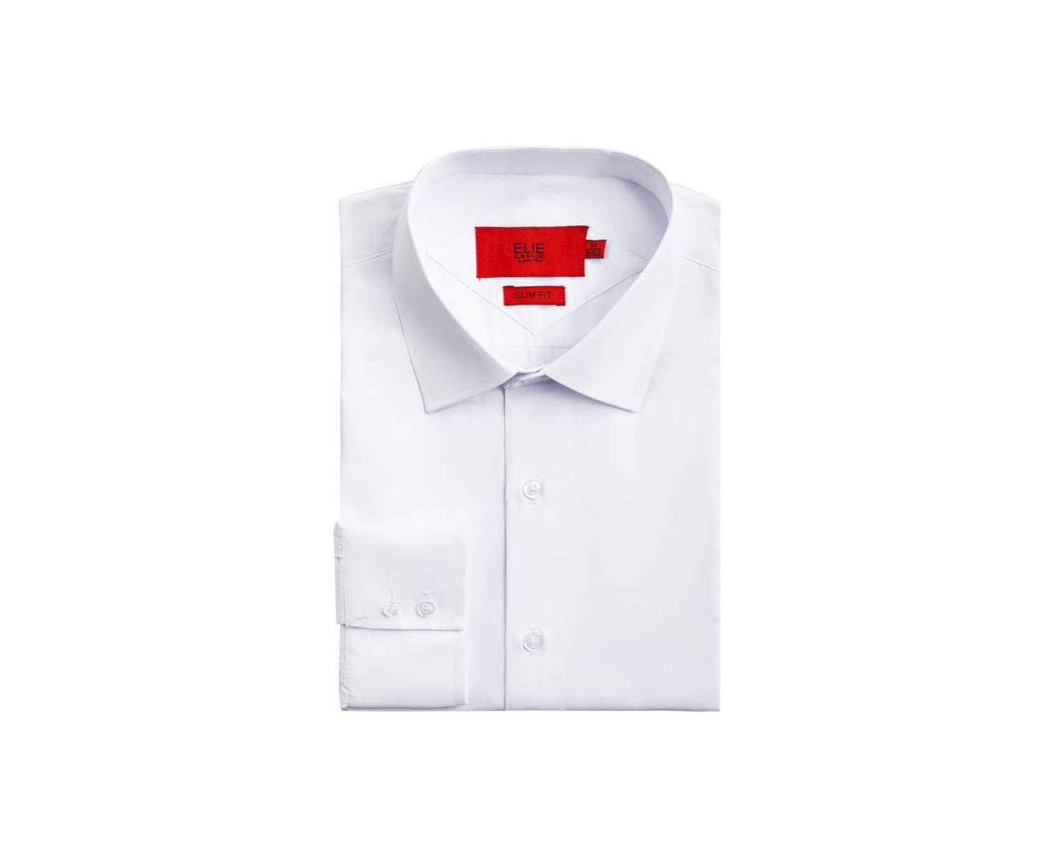 Men's Slim Fit Solid Button-Down Shirt