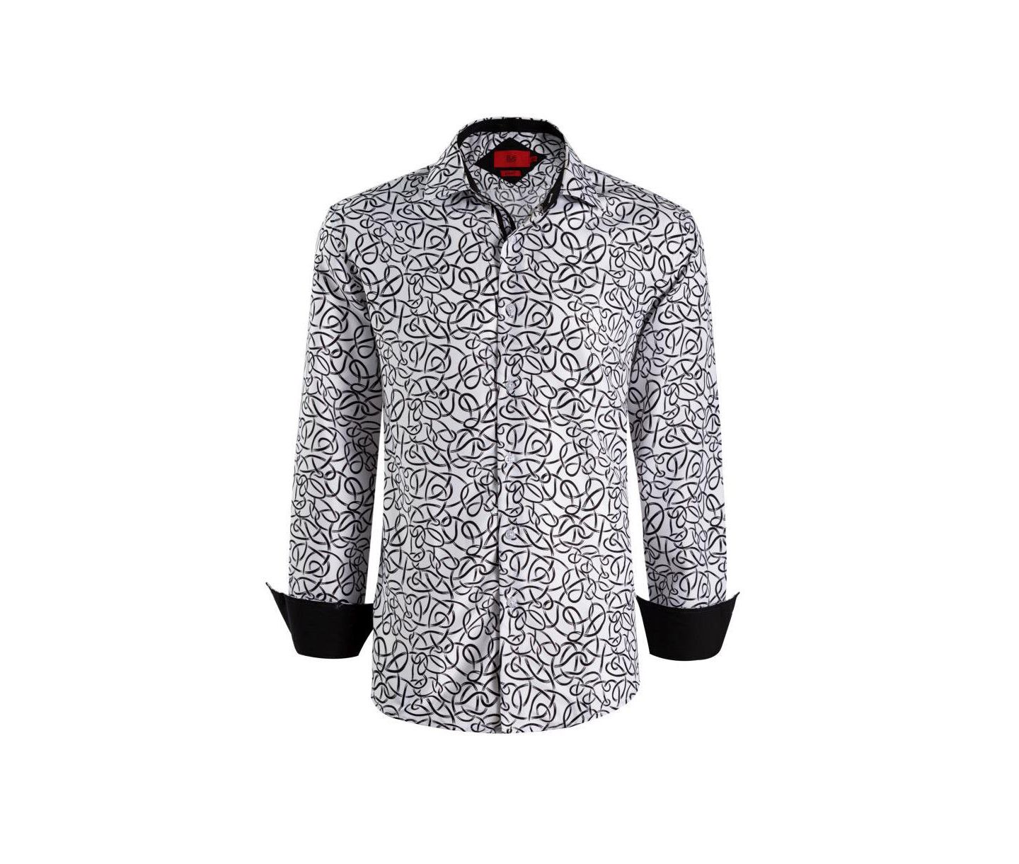 Мужская рубашка Elie Balleh Slim Fit Swirl Print — фото 3