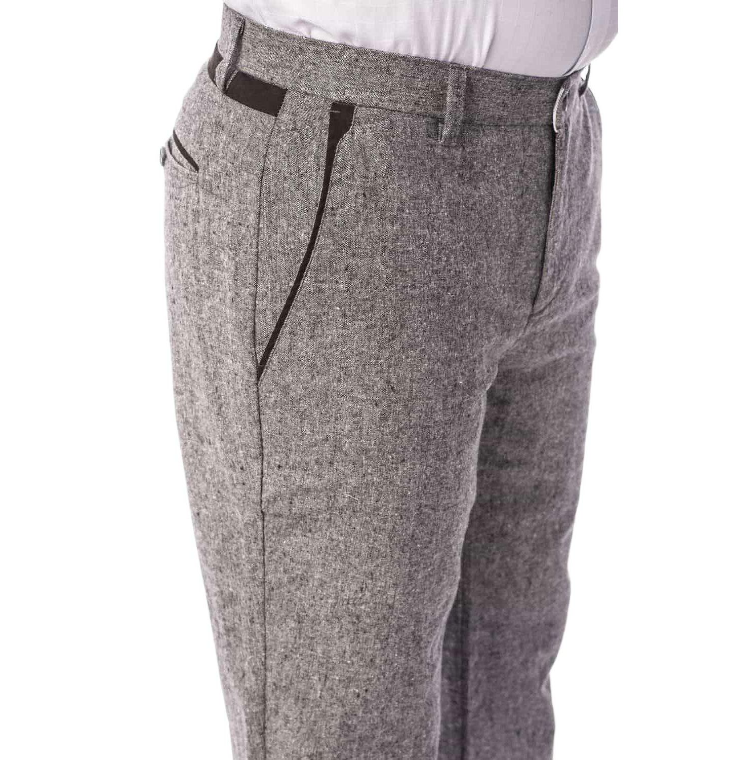 Мужские брюки Elie Balleh Casual Slim Fit, цвет: Чёрный — фото 2
