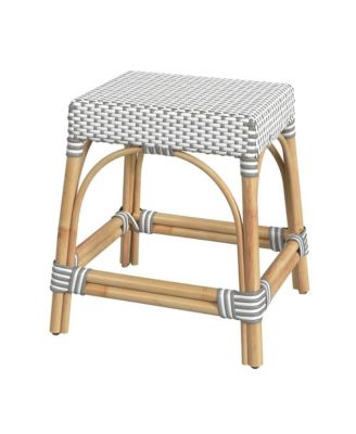 Robias Rattan Rectangular 18" Dining Stool