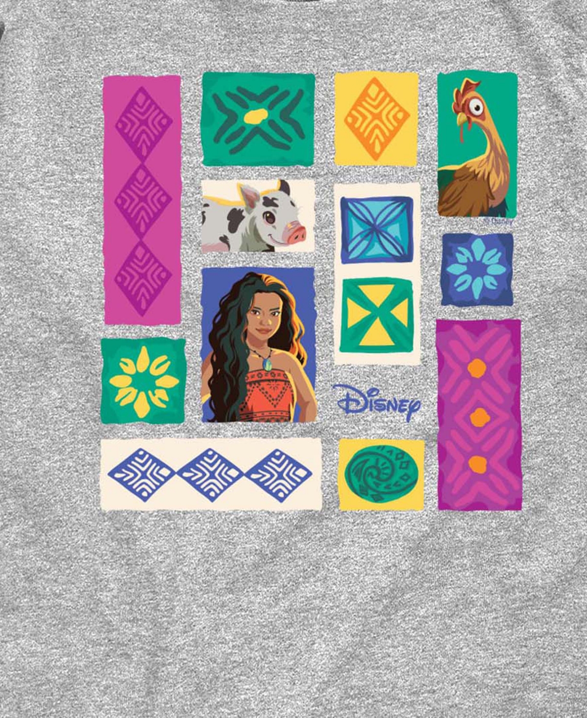 Moana Boys' 8-20 Live Action Heihei and Pua Short-Sleeve T-Shirt