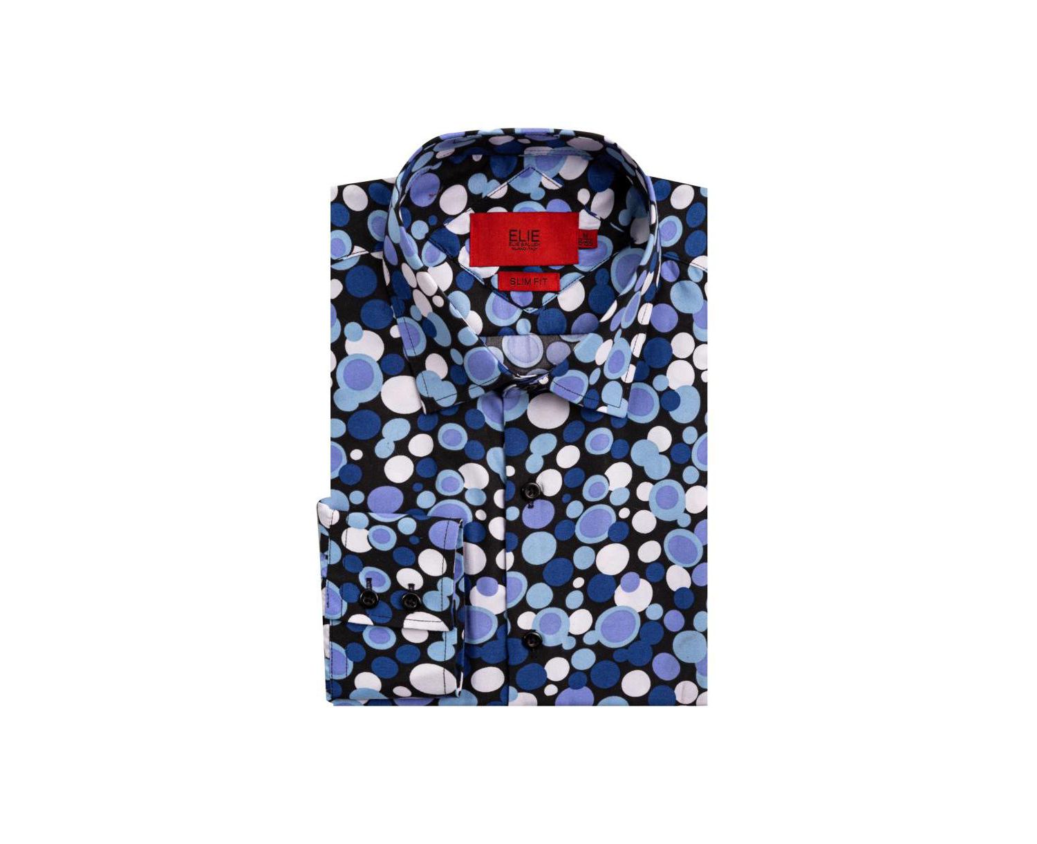 Men's Slim Fit Dot Print Shirt | Button Down Shirt