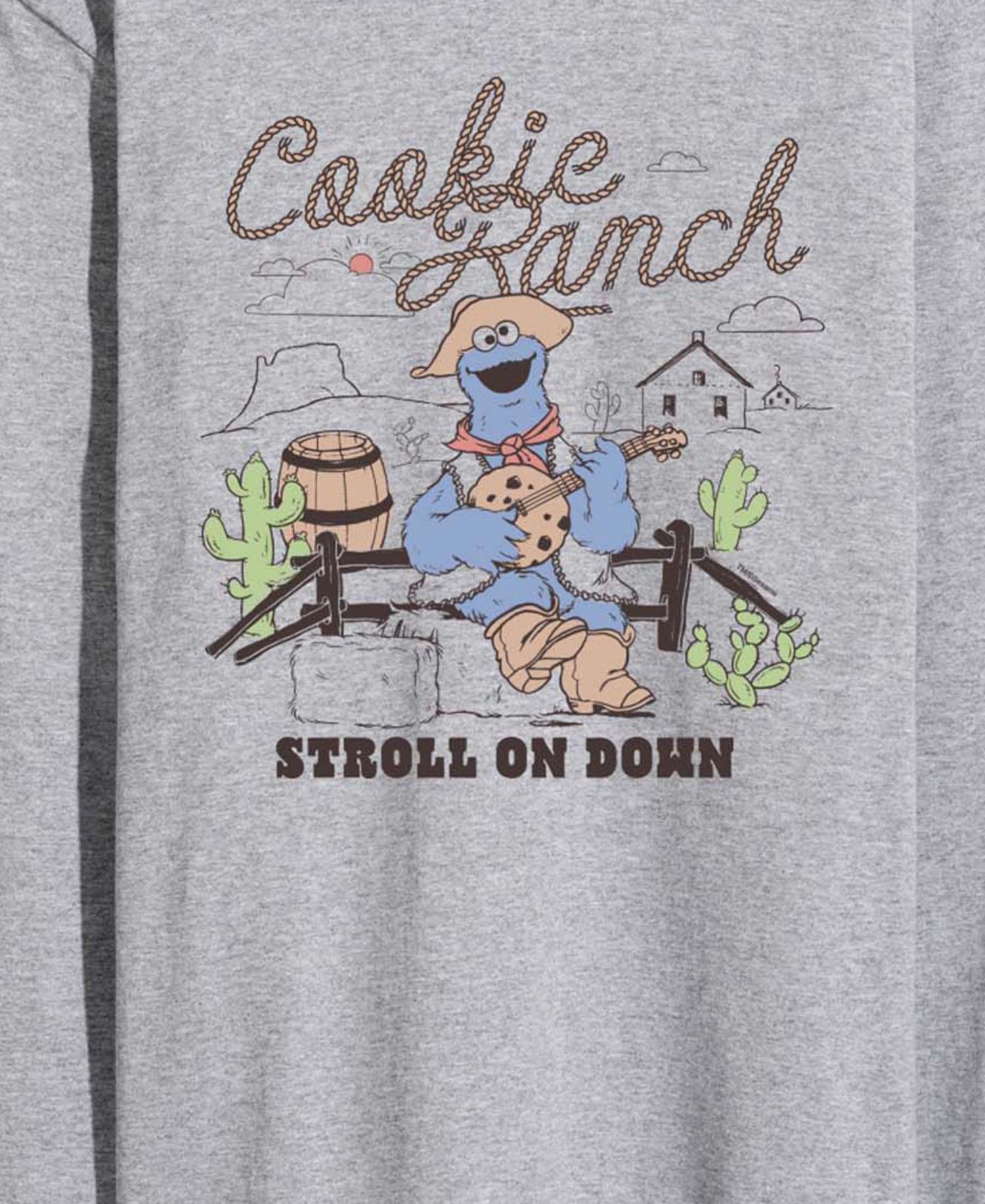 Men's Sesame Street Cookie Ranch Long-Sleeve Graphic T-Shirt