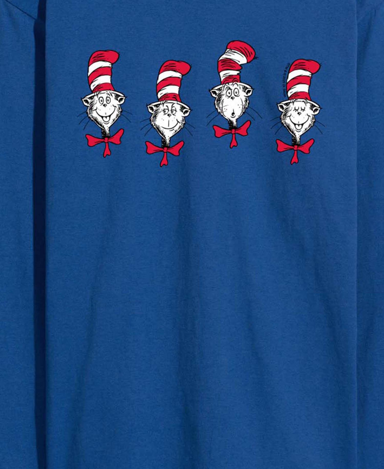 Men's Dr. Seuss Cat In The Hat Heads Long-Sleeve Graphic T-Shirt