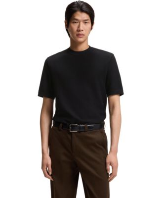 Men's Mercerized Cotton Basket Weave T-Shirt
