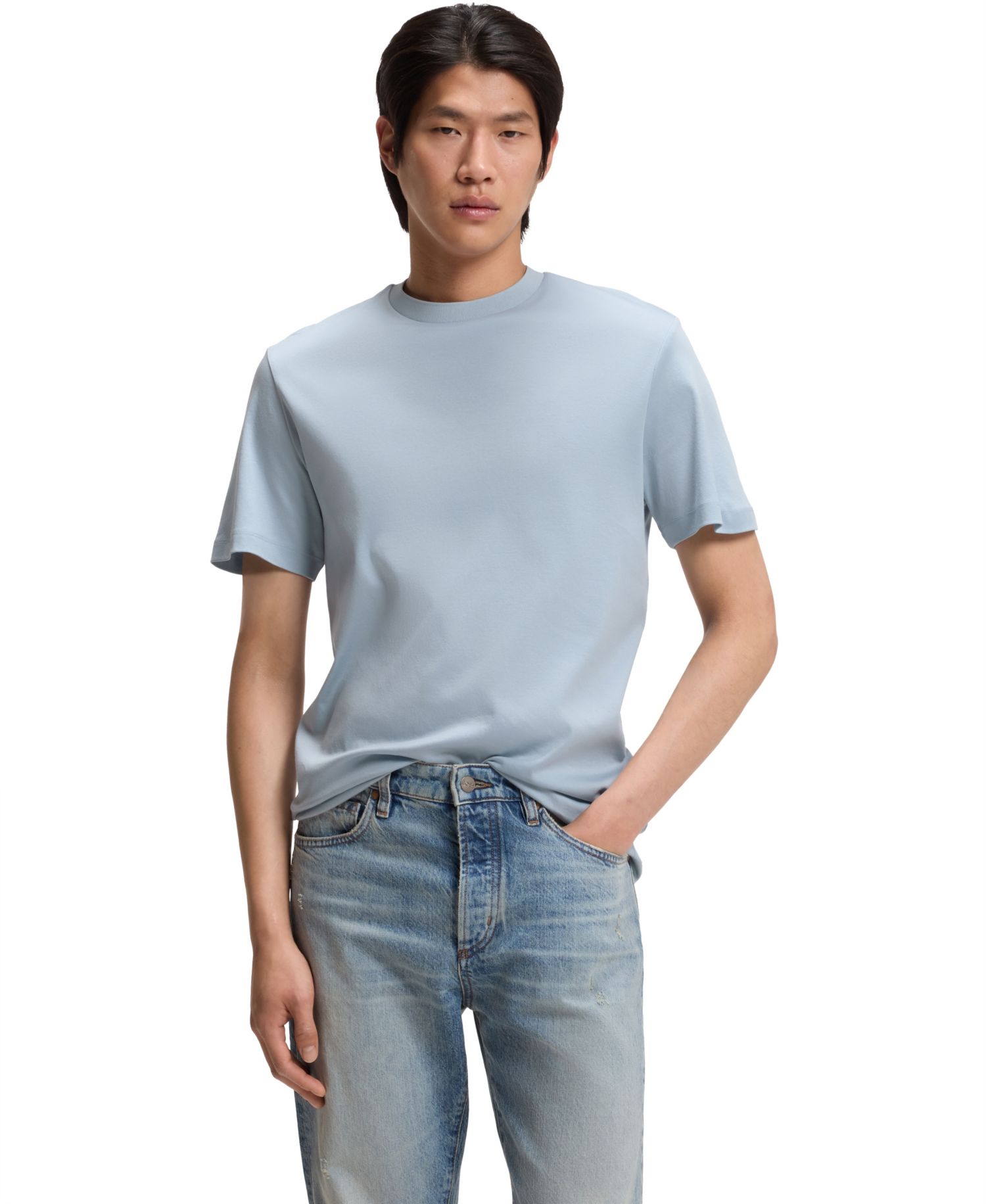 Men's Regular-Fit Mercerized-Cotton T-Shirt