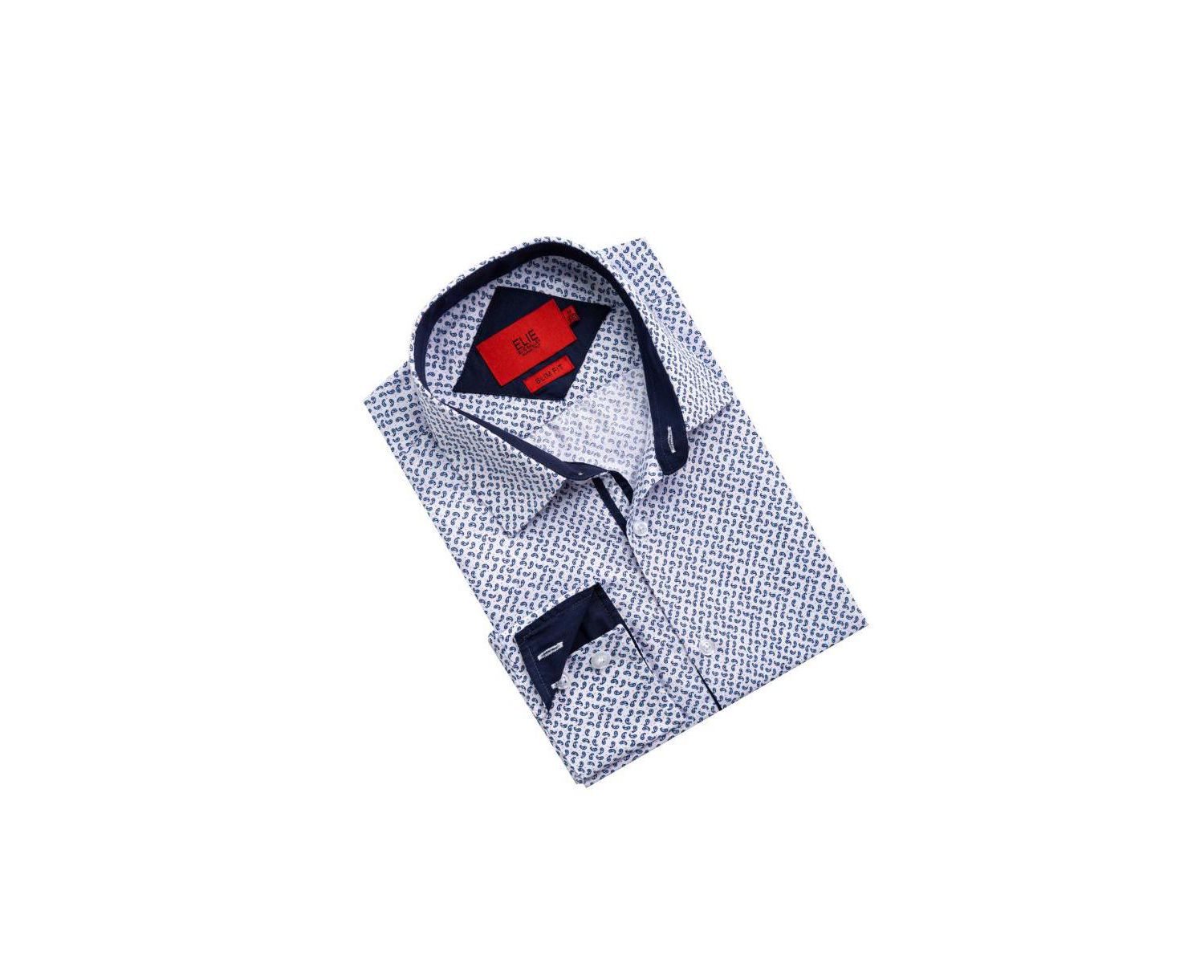 Men's Slim Fit Paisley Shirt By