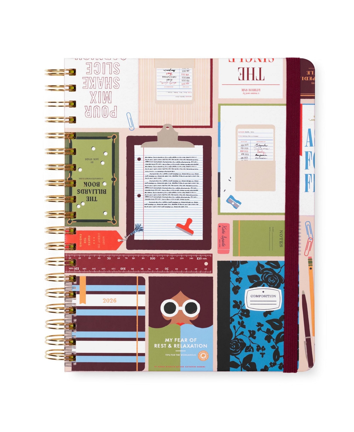 Gnuadz 2026 Planner Hardcover Spiral Stickers