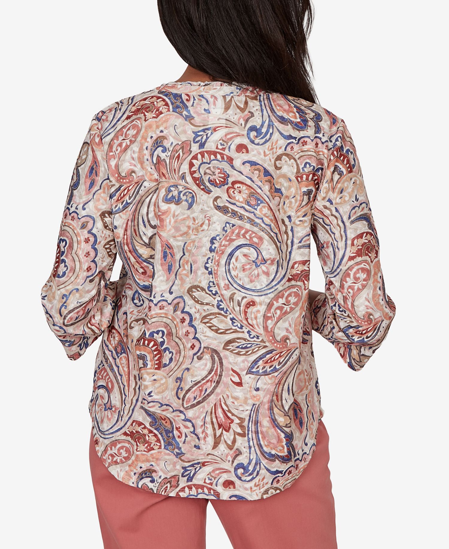 Women's Camden Market Paisley Split Neck Knit Top