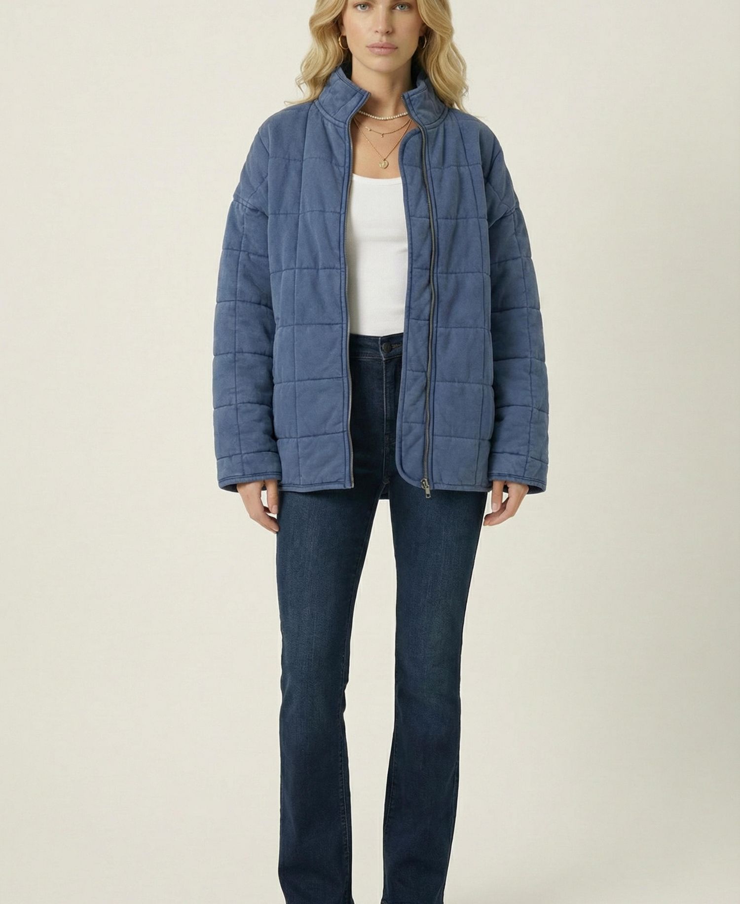 Women's Quilted Fleece Long Sleeve Jacket