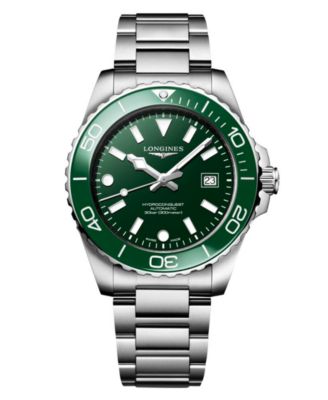 Men's HydroConquest Silver Stainless Steel Bracelet Watch 42mm