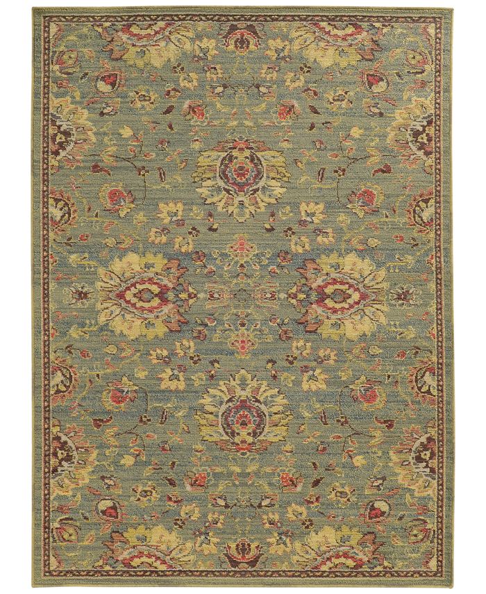 Tommy Bahama Home Cabana Indoor/Outdoor 2L Blue 3' 10" x 5' 5" Area Rug