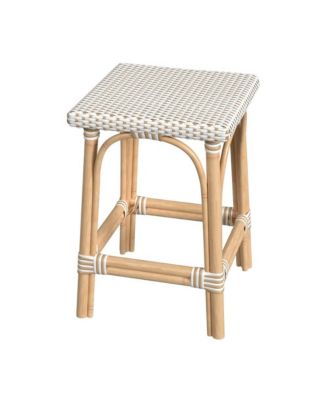 Riviera Rattan Square 24"H Counter Stool