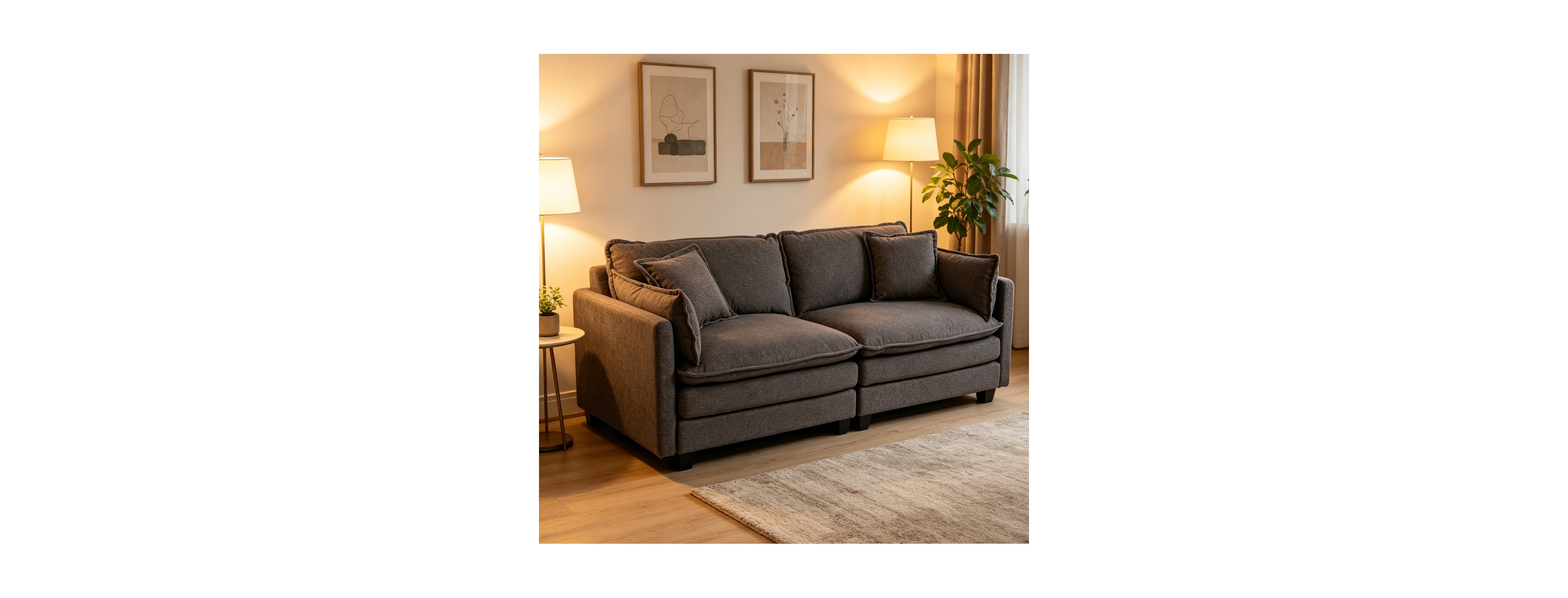 Streamdale Furniture Faux Leather Chesterfield Sofa with Nailhead Trim and 2 Pillows