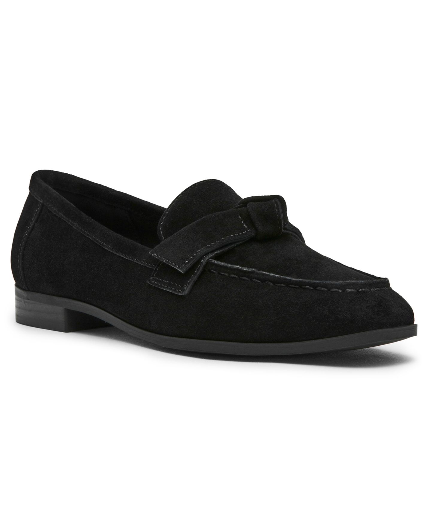 Женские туфли Anne Klein Bowie Round Toe Suede, цвет: Чёрный замшевый — фото 1