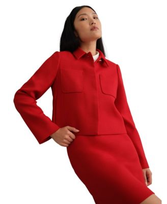 Women's Nessie Boxy Collard Jacket