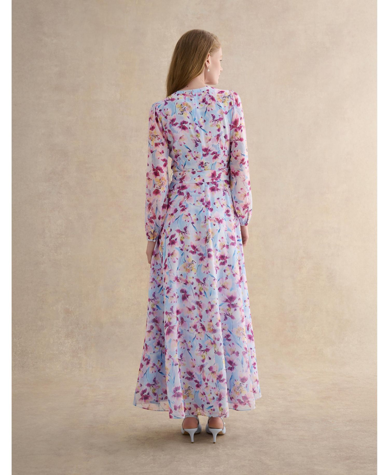 Women's Thea V-Neck Long Sleeve Maxi Dress