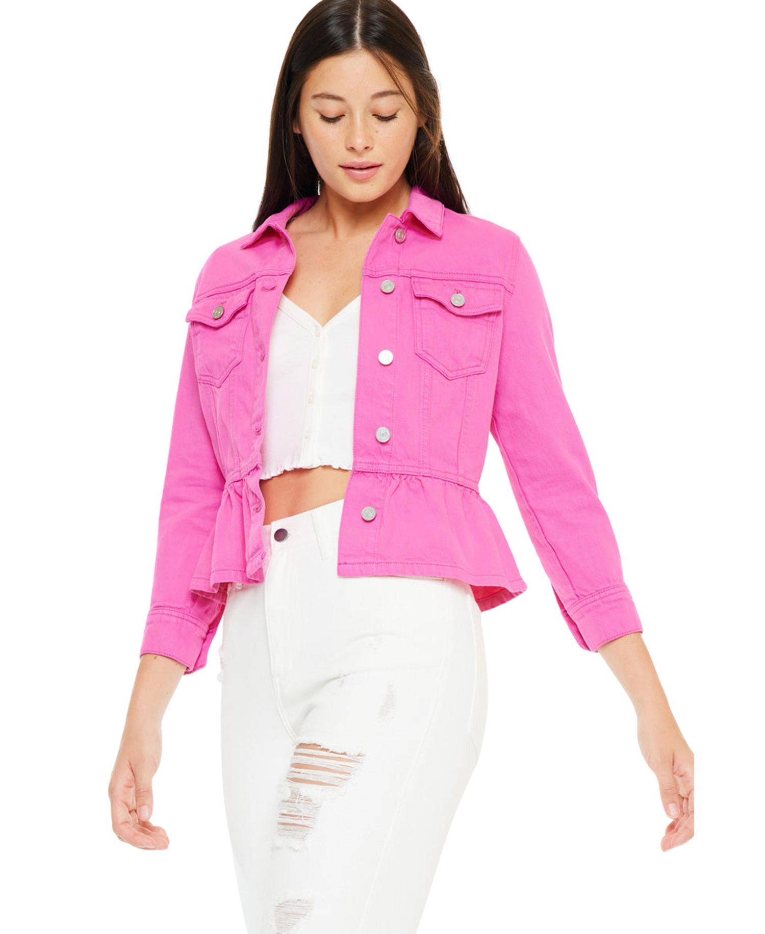 Women's Marilou Peplum Denim Jacket