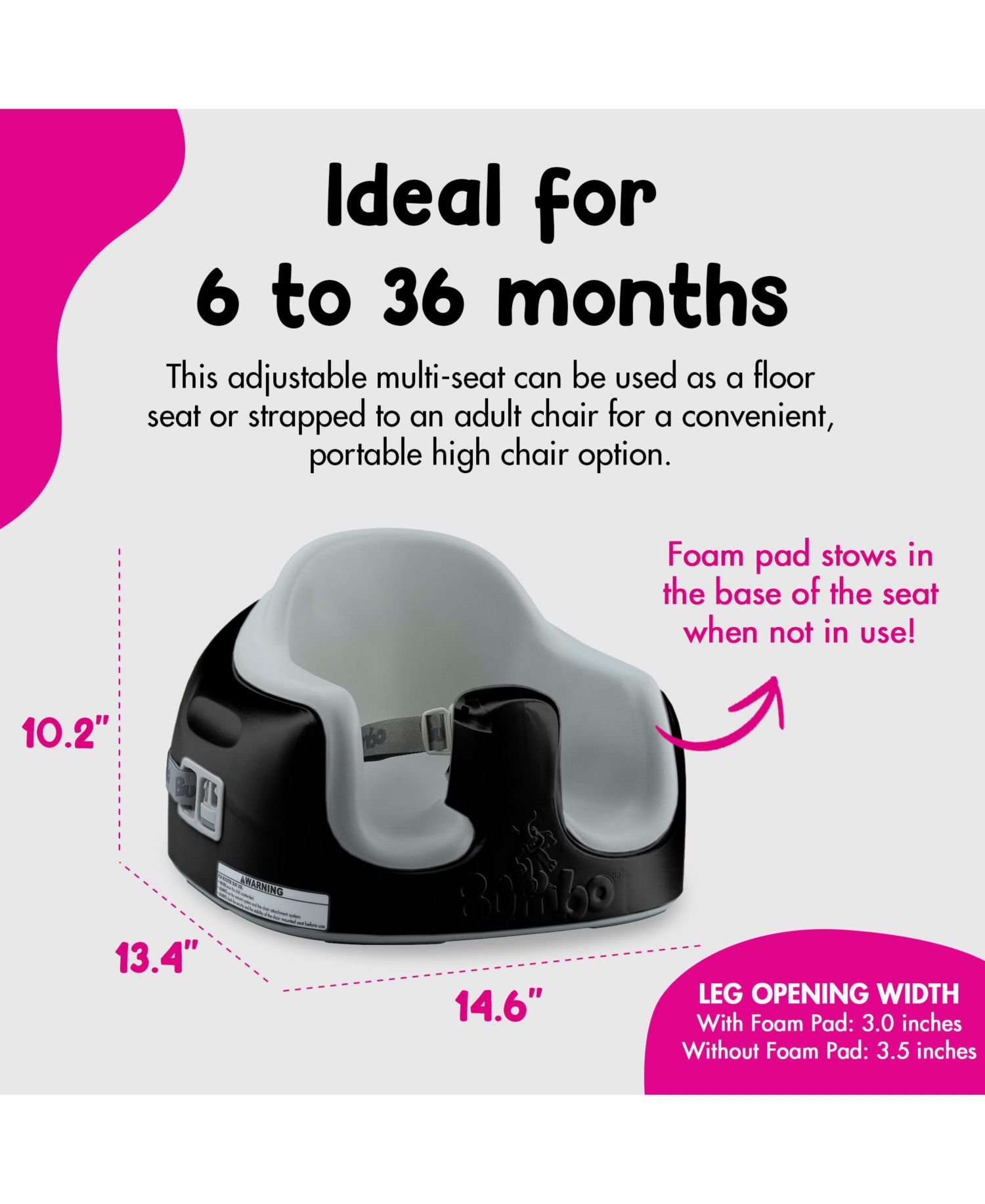 Toddler Multi Seat 3-in-1 Booster High Chair and Tray