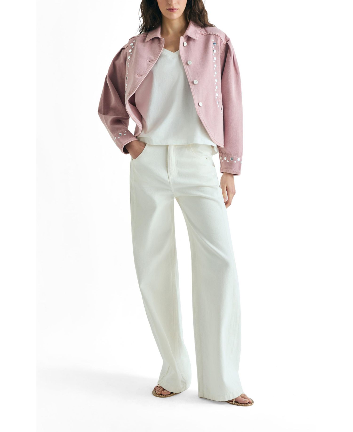 Women's Denim Studs Jacket